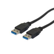 Cble USB 3.0 SuperSpeed Type A 3.0 5 Gbits/s Mle/Mle Contacts Plaqus Or 2m