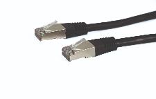 Cble Ethernet RJ45 S/FTP Cat6A 10 Gigabits Contacts Plaqus Or 20 cm
